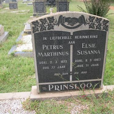 PRINSLOO Petrus Marthinus -1973 &amp; Elsie Susanna -1967