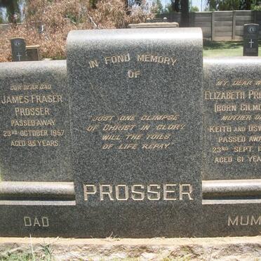 PROSSER James Fraser -1957 &amp; Elizabeth GILMOUR -1942