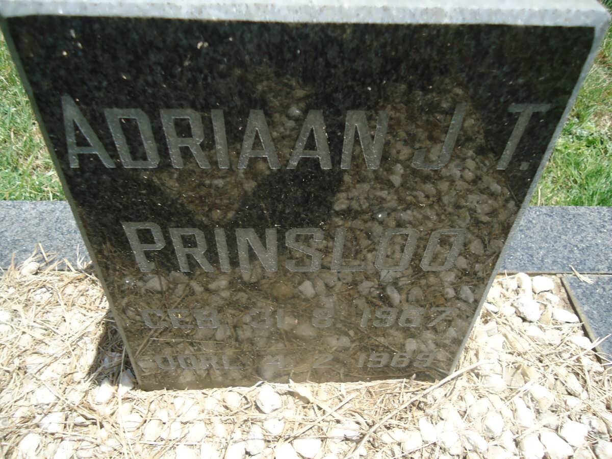 PRINSLOO Adriaan J.T. 1967-1969