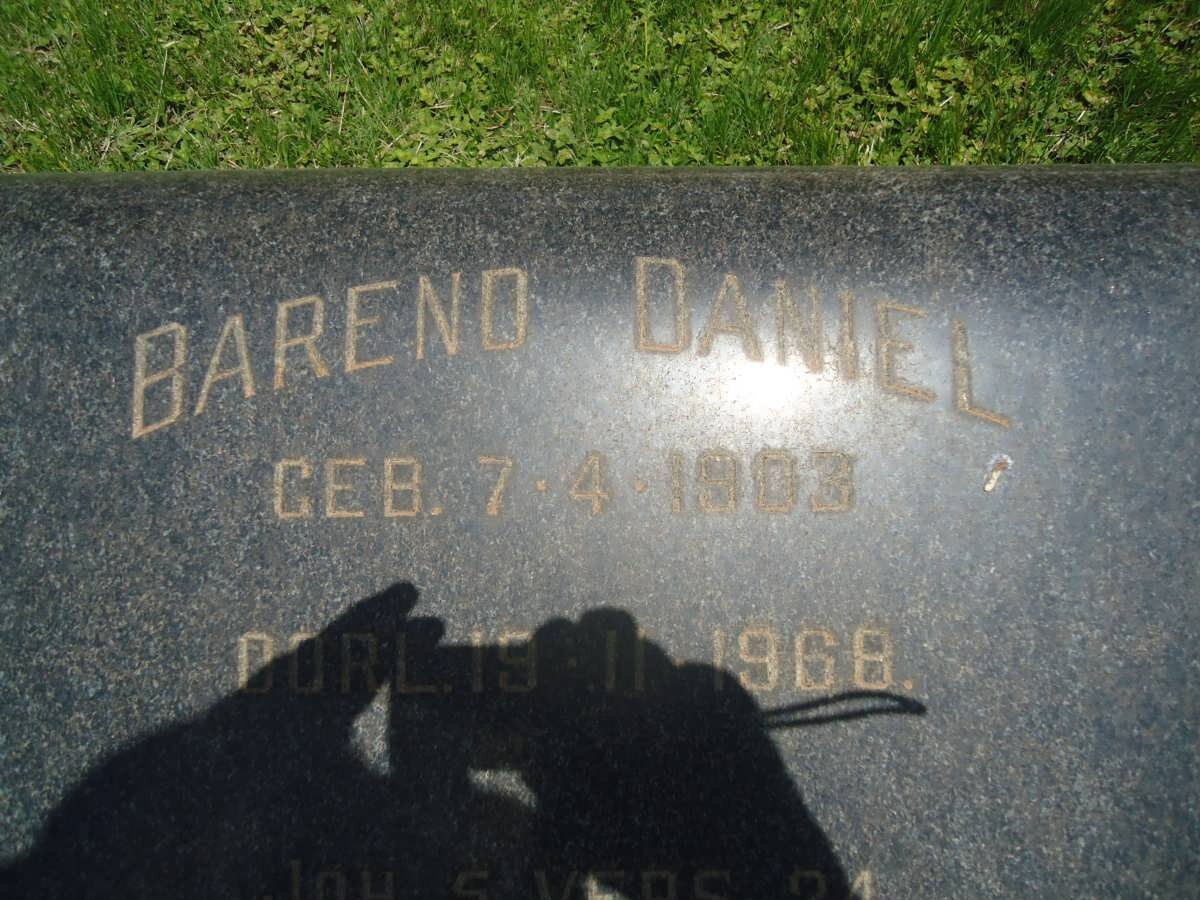 PRETORIUS Barend Daniel 1903-1968