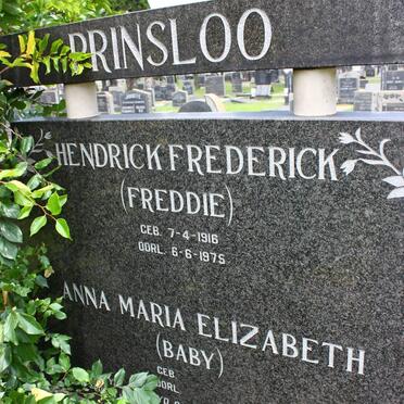 PRINSLOO Hendrick Frederick 1916-1975 &amp; Anna Maria Elizabeth