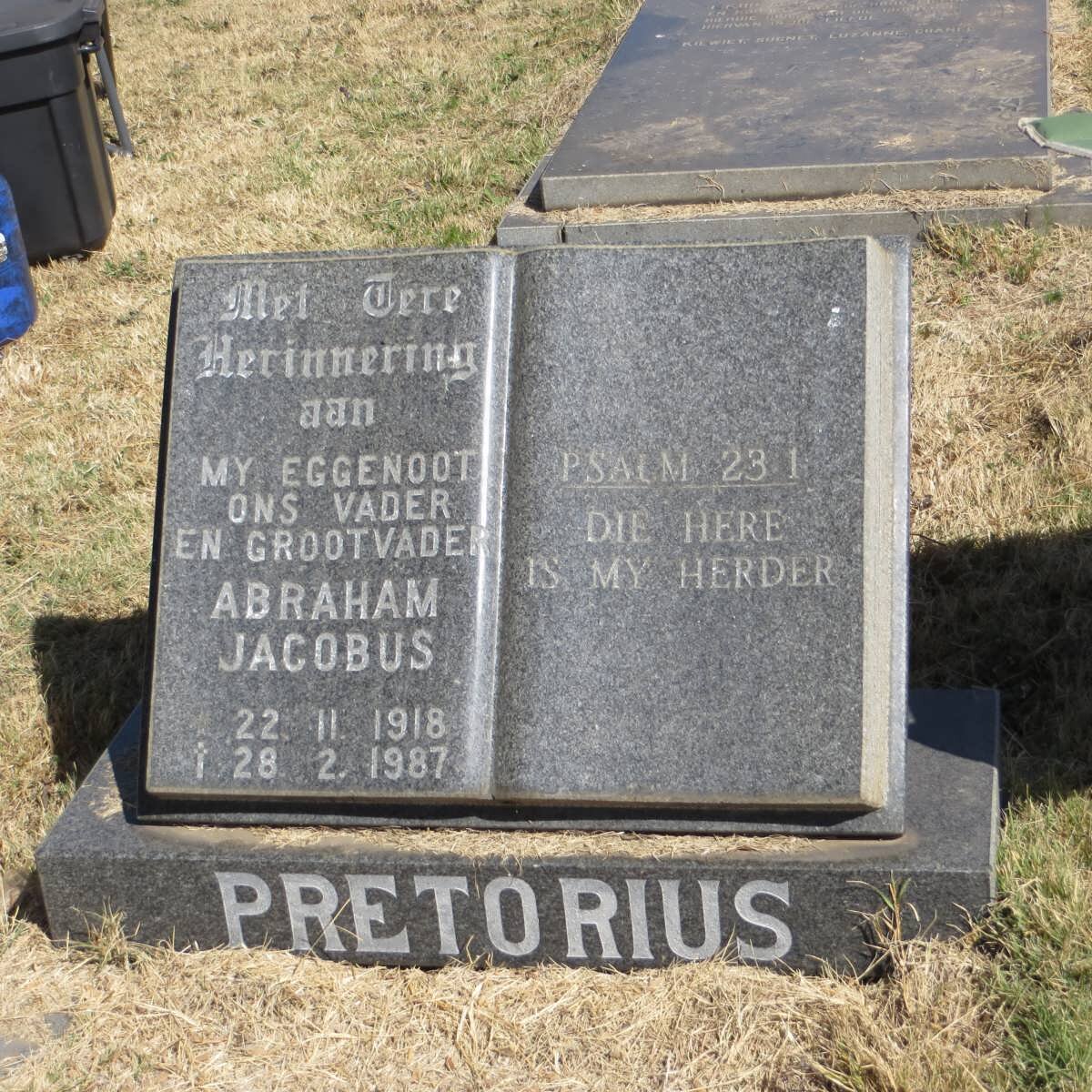 PRETORIUS Abraham Jacobus 1918-1987