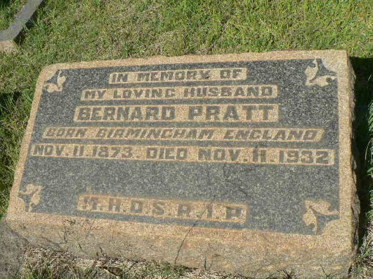 PRATT Bernard 1873-1932
