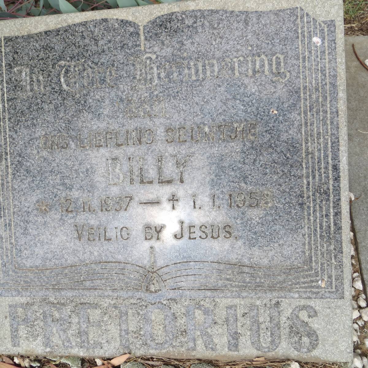 PRETORIUS Billy 1957-1958