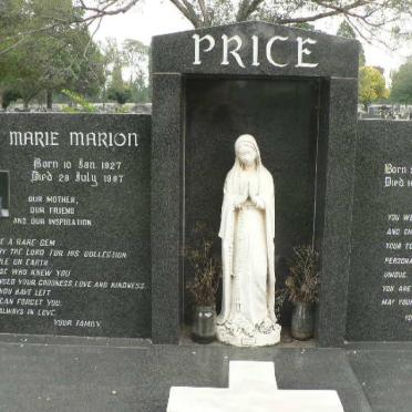 PRICE Tom 1933-2011 &amp; Marie Marion 1927-1987