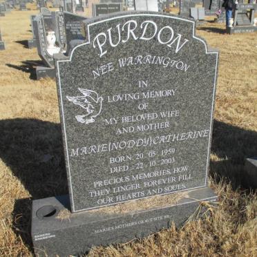 PURDON Marie Catherine nee WARRINGTON 1959-2003