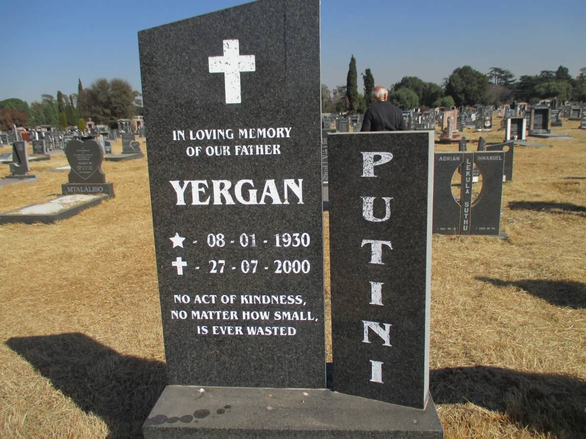 PUTINI Yergan 1930-2000