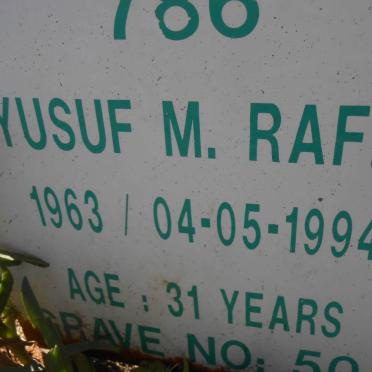 RAFIC Yusuf M. 1963-1994
