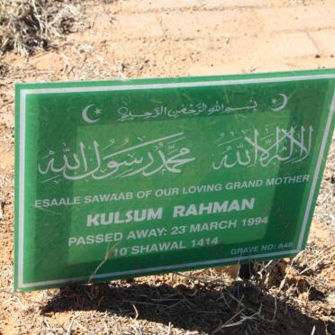 RAHMAN Kulsum -1994