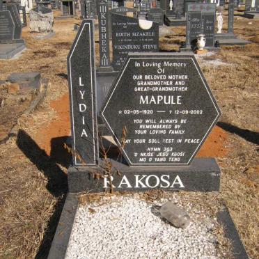RAKOSA Lydia Mapule 1920-2002