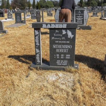 RADEBE Sithembiso Robert 1965-2001