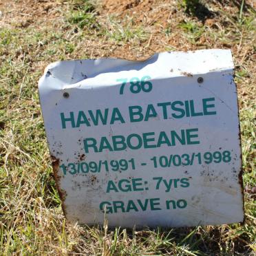 RABOEANE Hawa Batsile 1991-1998