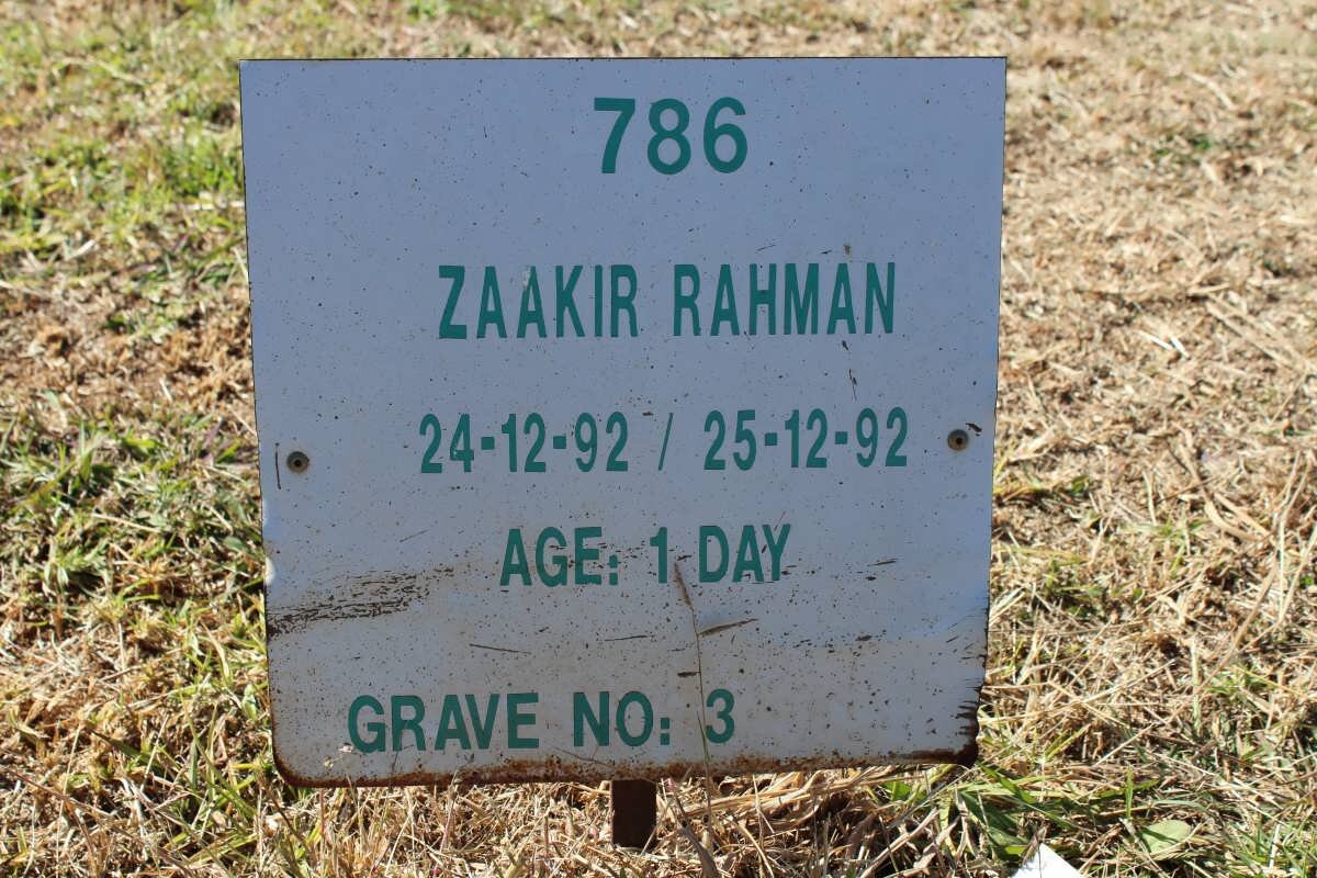 RAHMAN Zaakir 1992-1992
