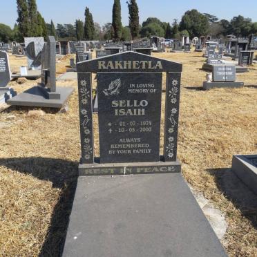 RAKHETLA Sello Isaih 1974-2000