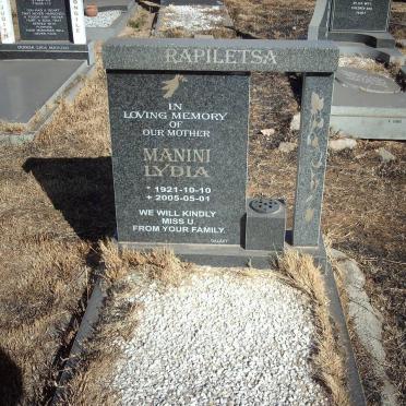 RAPILETSA Manini Lydia 1921-2005