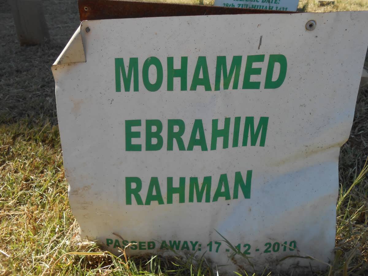 RAHMAN Mohamed Ebrahim -2010