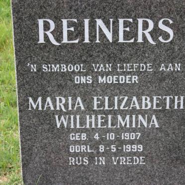 REINERS Maria Elizabeth Wilhelmina 1907-1999