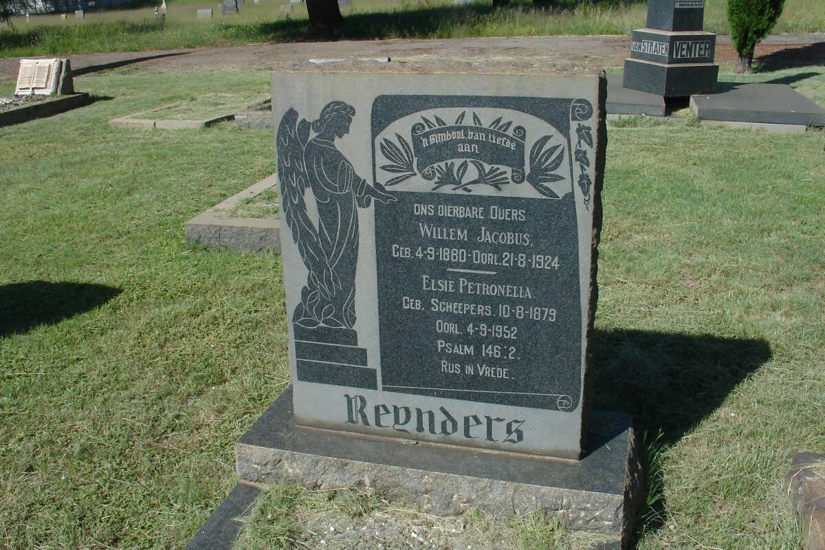 REYNDERS Willem Jacobus 1880-1924 &amp; Elsie Petronella SCHEEPERS 1879-1952