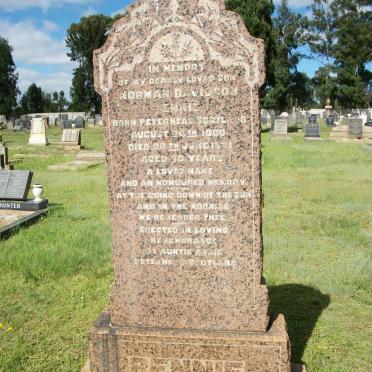 RENNIE Norman Davidson 1900-1921