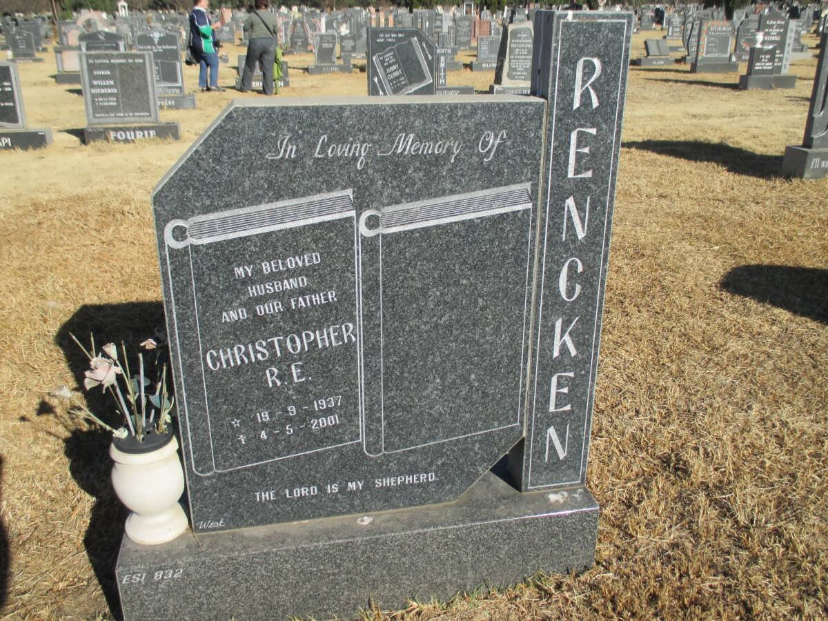 RENCKEN Christopher R.E. 1937-2001