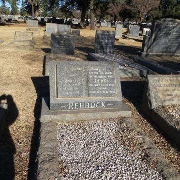 REHBOCK Olwin 1921-1956
