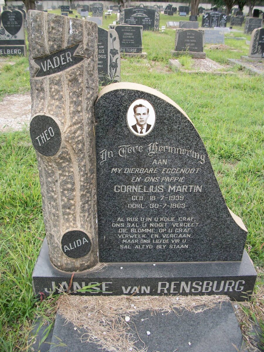 RENSBURG Cornelius Martin, Janse van 1939-1963