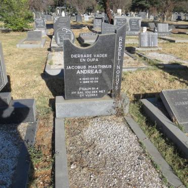 REDELINGHUYS Jacobus Marthinus Andreas 1940-1989