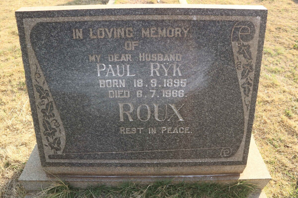 ROUX Paul Rÿk 1895-1966