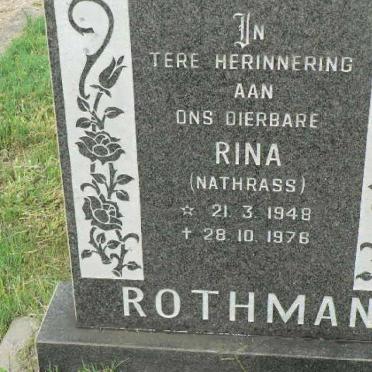 ROTHMAN Rina nee NATHRASS 1948-1976