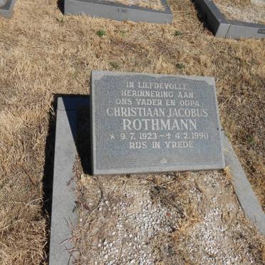 ROTHMANN Christiaan Jacobus 1923-1990