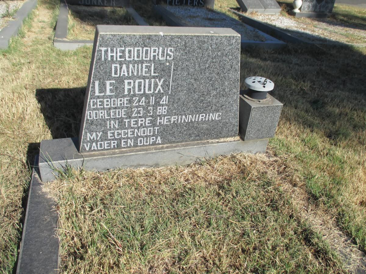 ROUX Theodorus Daniel, le 1941-1988