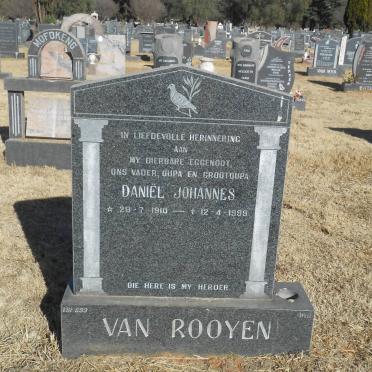 ROOYEN Daniël Johannes, van 1910-1999