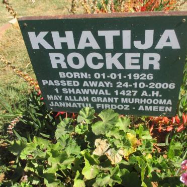 ROCKER Khatija 1926 - 2006