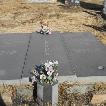ROUX Pieter Andries, le 1936-2007 &amp; Johanna Susara 1937-1999