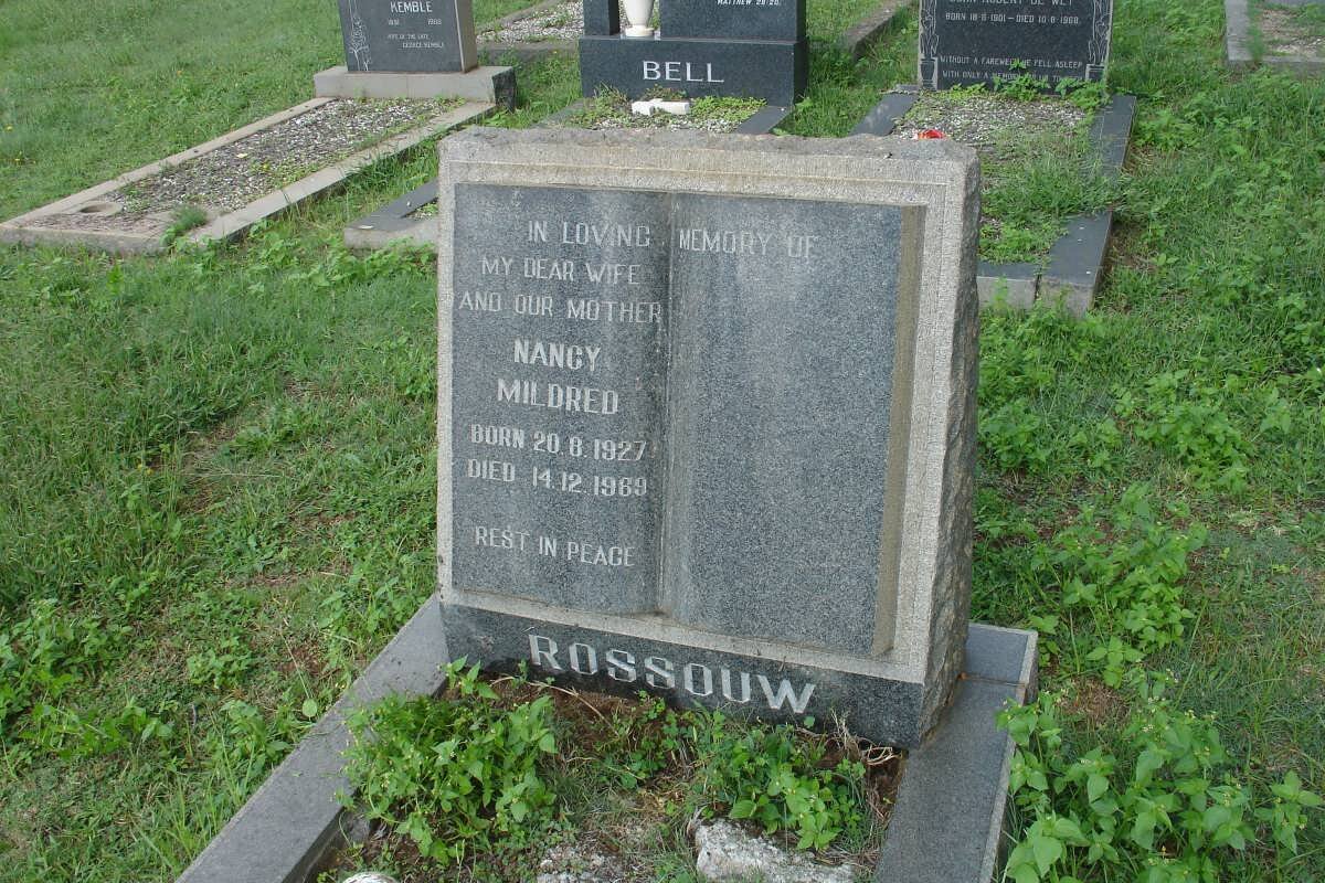 ROSSOUW Nancy Mildred 1927-1969