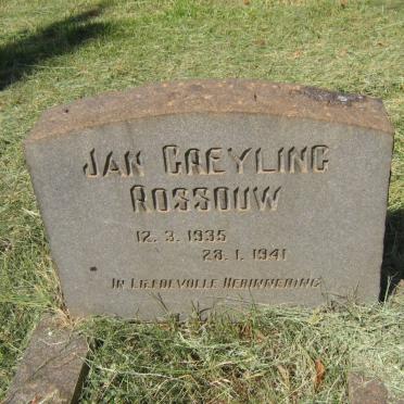 ROSSOUW Jan Greyling 1935-1941
