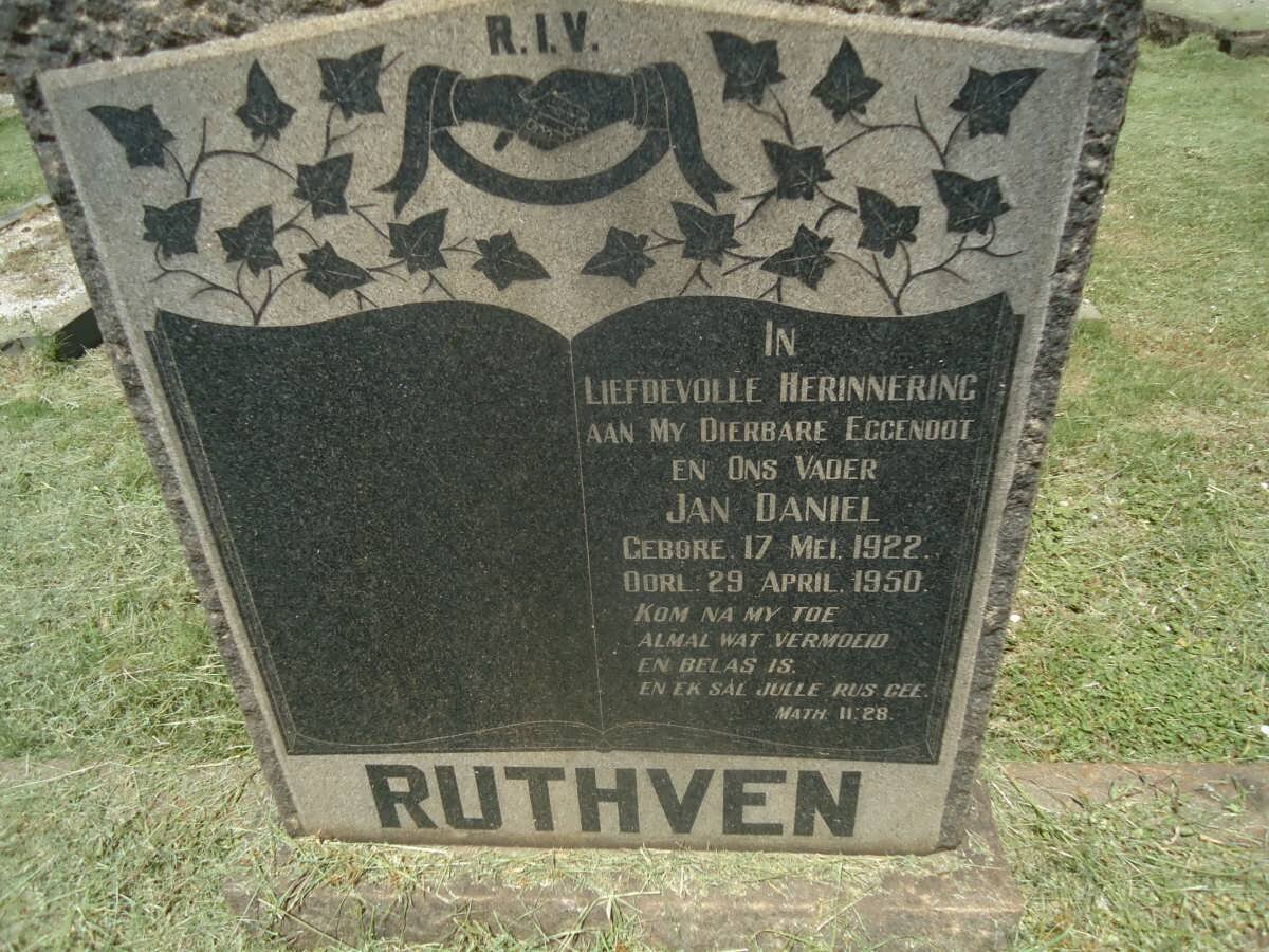 RUTHVEN Jan Daniel 1922-1950