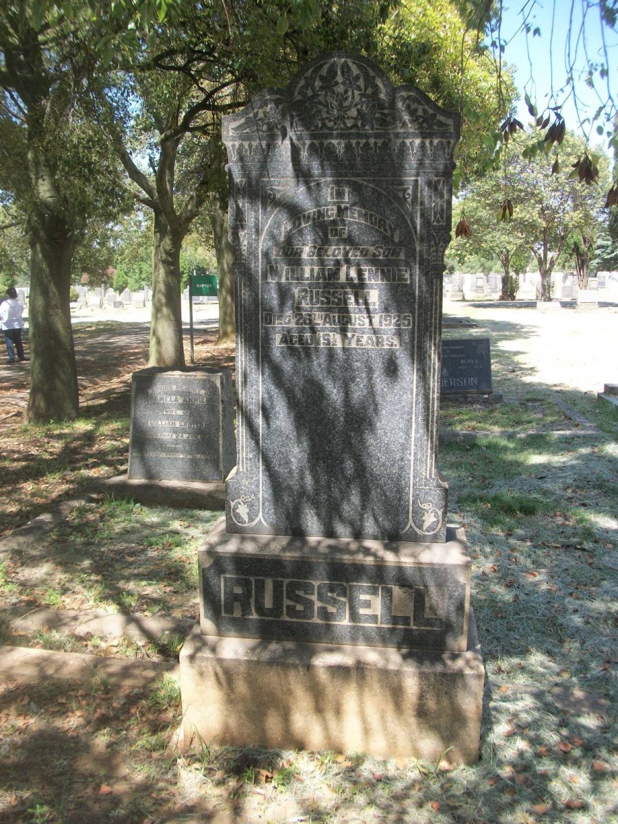 RUSSELL William Lennie -1925