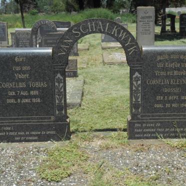 SCHALKWYK Cornelius Tobias, van 1889-1958 &amp; Cornelia Kleynhans 1891-1948