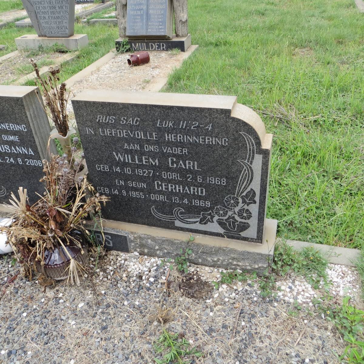 SCHEEPERS Willem Carl 1927-1968:: SCHEEPERS Gerhard 1955-1969