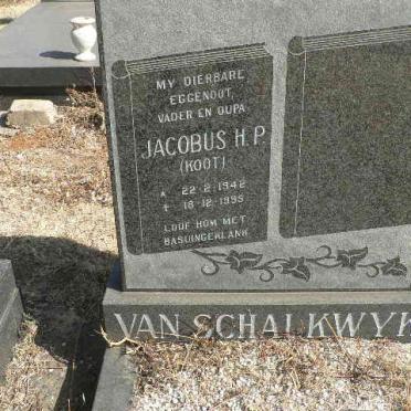 SCHALKWYK Jacobus H.P., van 1942-1998