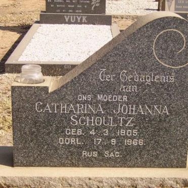 SCHOULTZ Catharina Johanna 1905-1968
