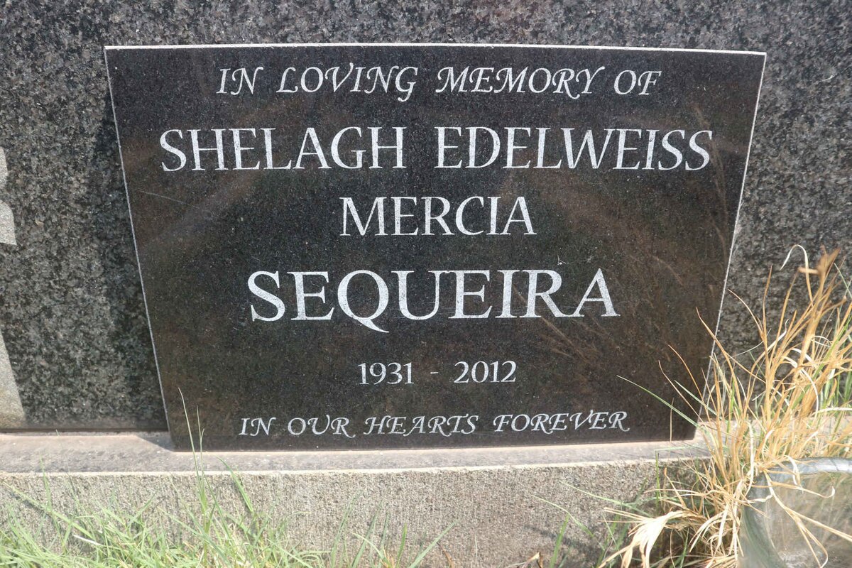 SEQUEIRA Shelagh Edelweiss Mercia 1931-2012