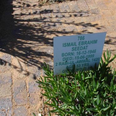 SEEDAT Ismail Ebrahim 1946-1999