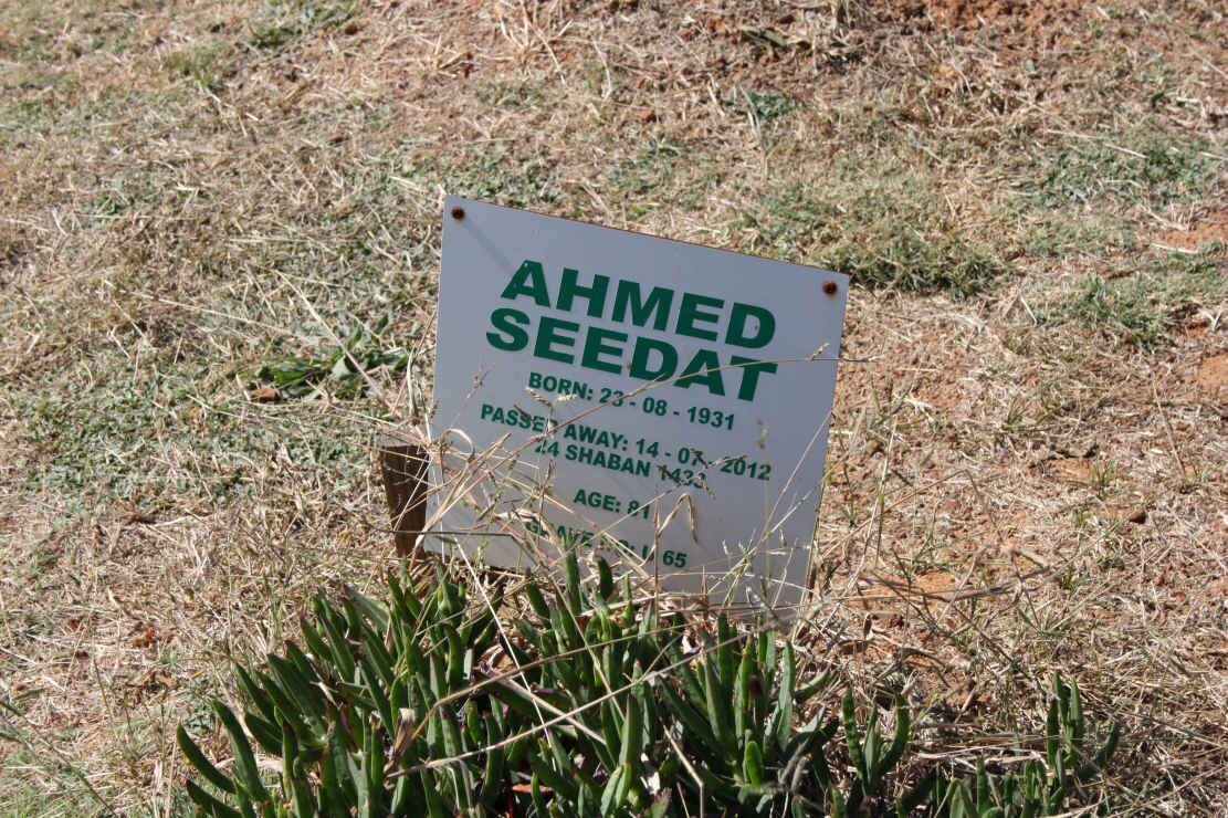 SEEDAT Ahmed 1931-2012