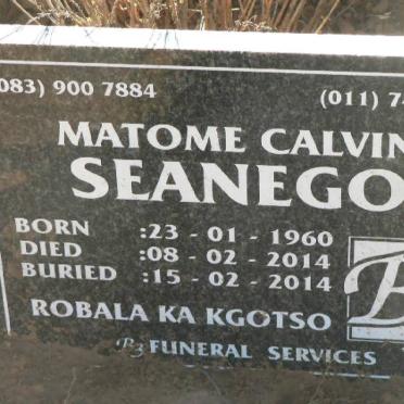 SEANEGO Matome Calvin 1960-2014