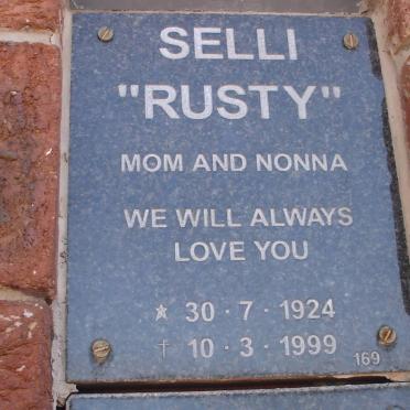 SELLI Rusty 1924-1999