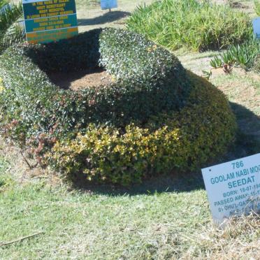 SEEDAT Goolam Nabi Moosa 1942-2007