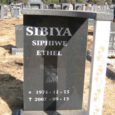SIBIYA Siphiwe Ethel 1974-2007