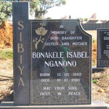 SIBIYA Bonakele Isabel Nganono 1982-2010